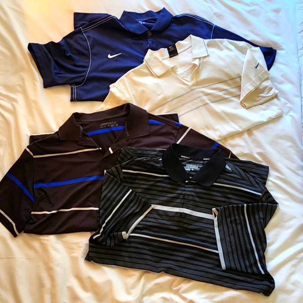 Nike Golf Shirts Bundle of 4 - Mens L